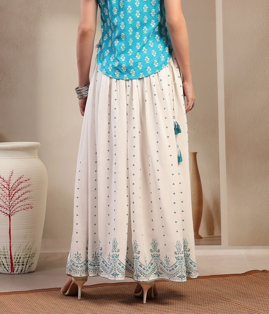 Ethnic Printed Rayon Skirt