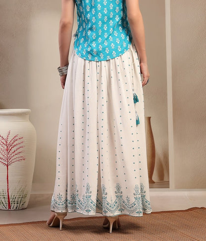 Ethnic Printed Rayon Skirt