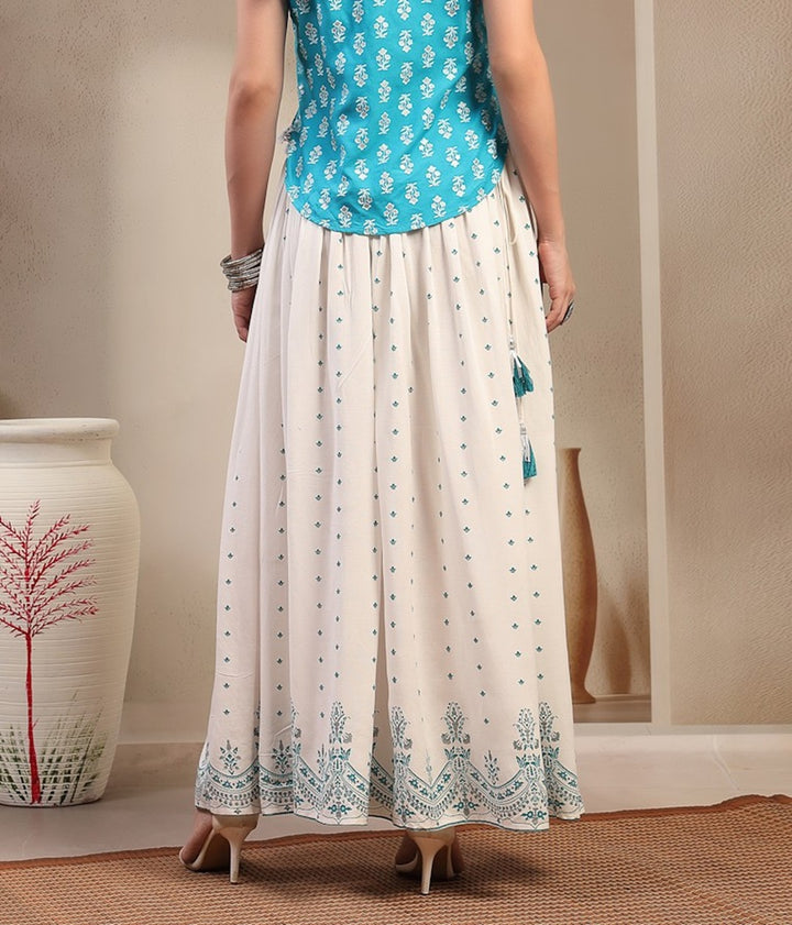 Ethnic Printed Rayon Skirt