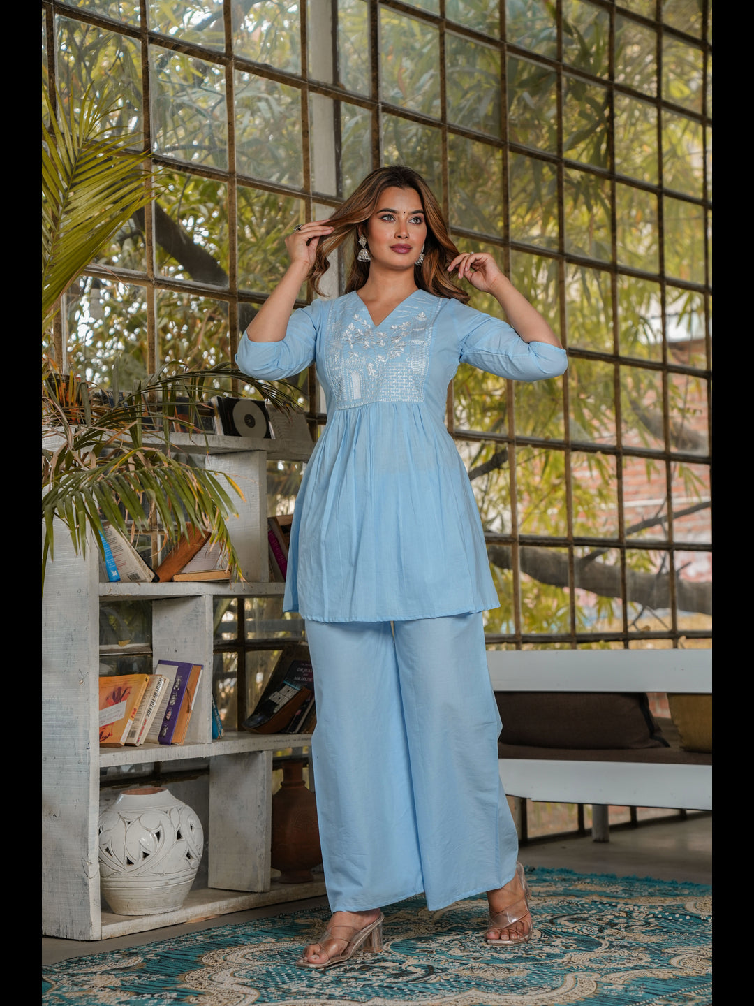 Sky Embellished Co-Ord Sets