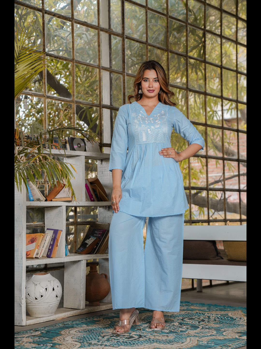 Sky Embellished Co-Ord Sets