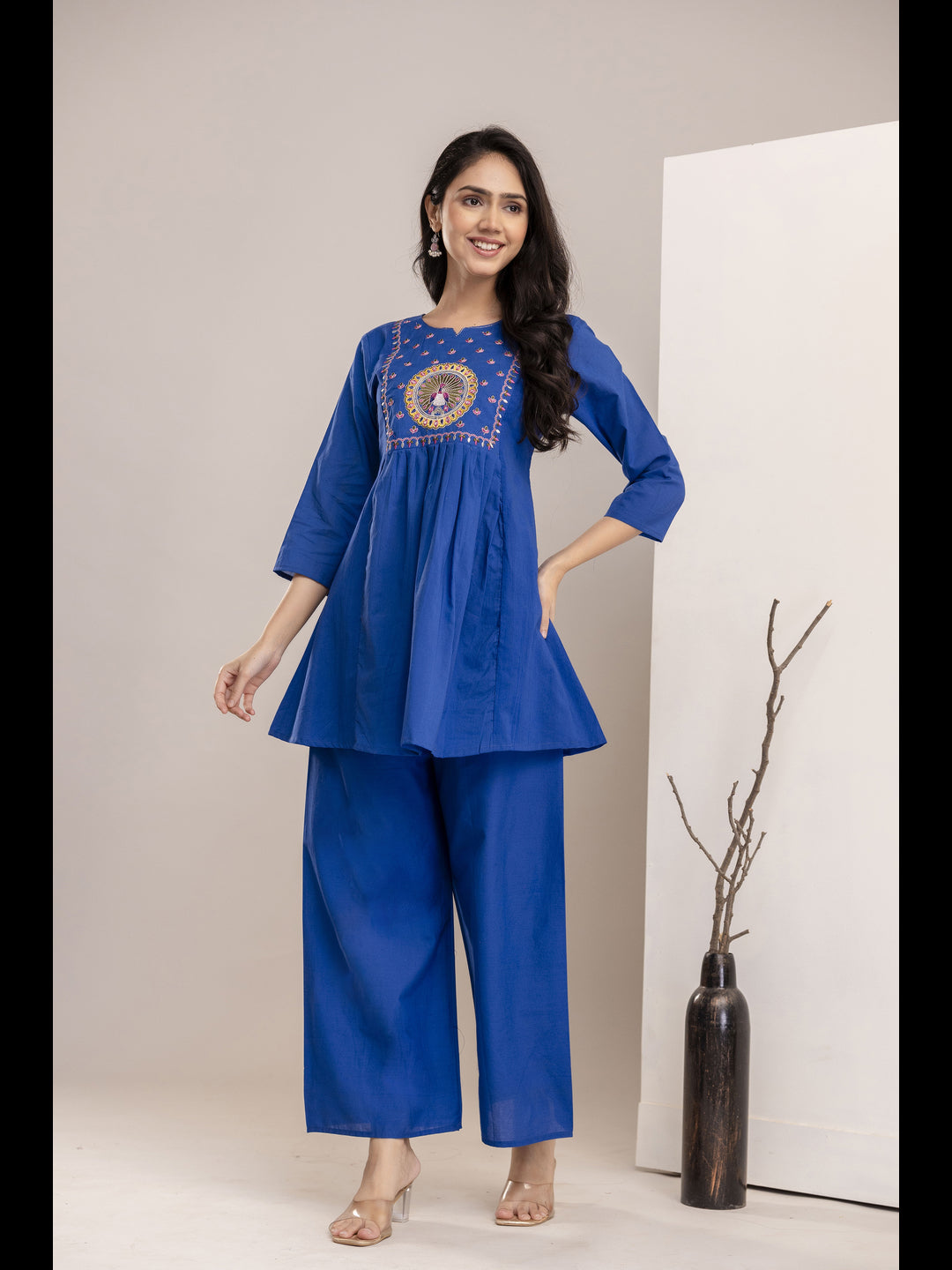 Blue Embellished Co-Ord Sets