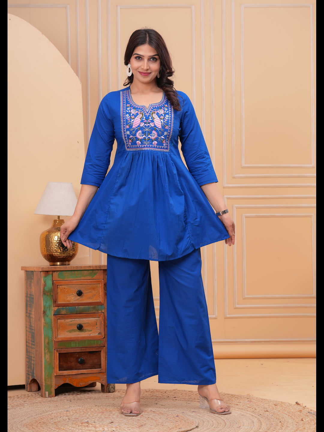 Blue Embellished Co-Ord Sets
