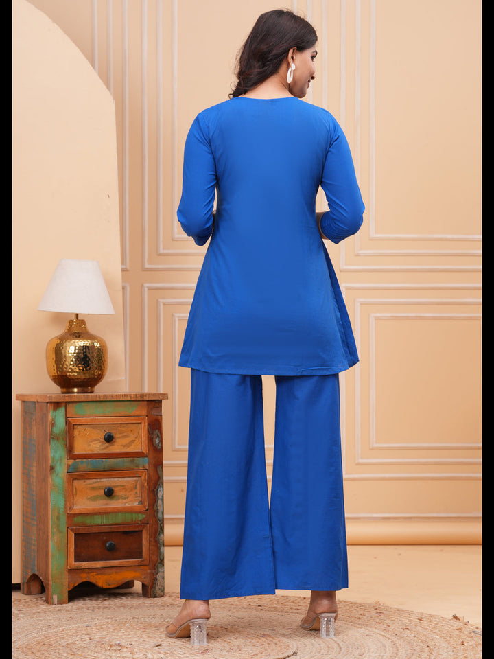 Blue Embellished Co-Ord Sets