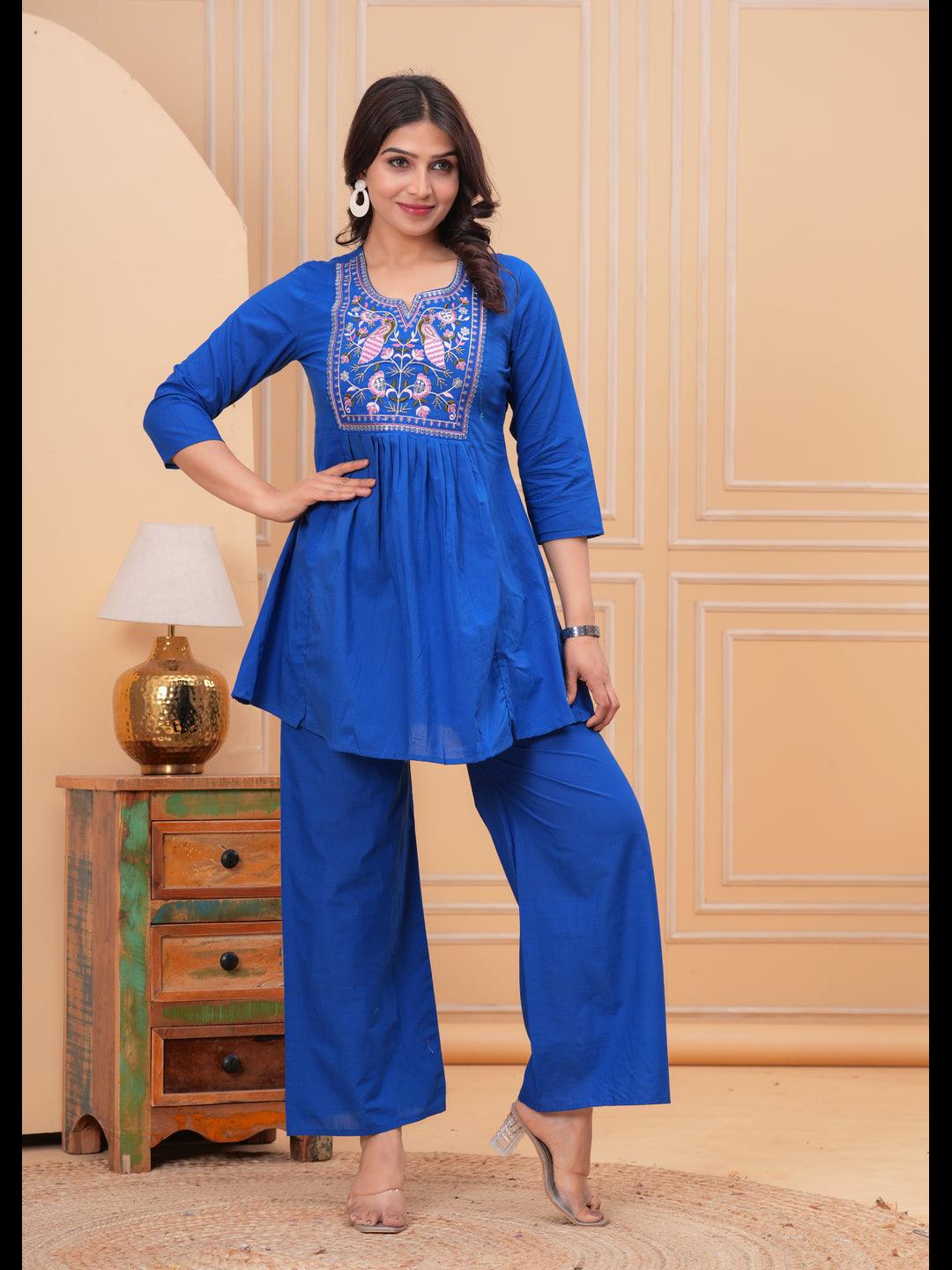Blue Embellished Co-Ord Sets