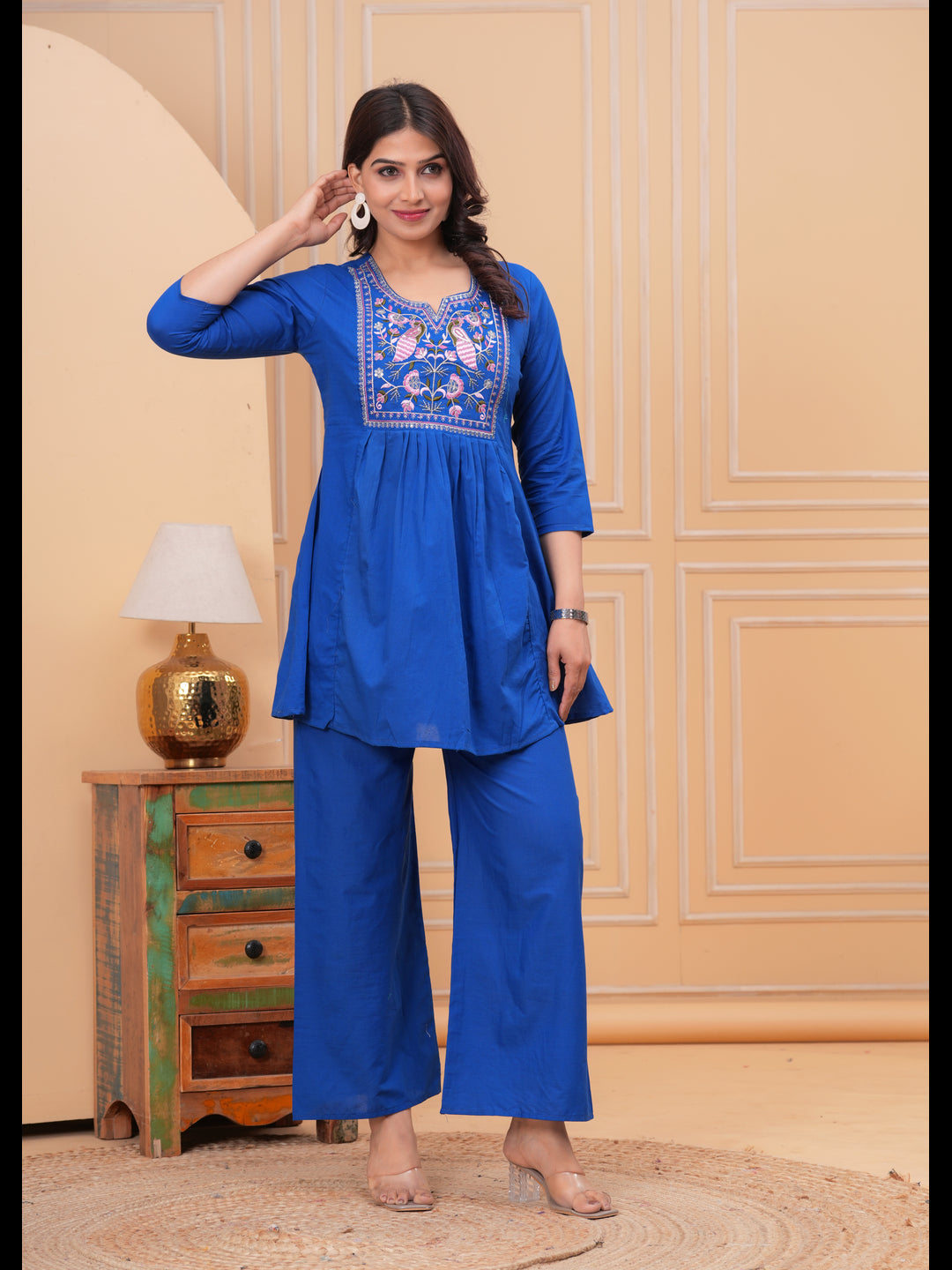 Blue Embellished Co-Ord Sets