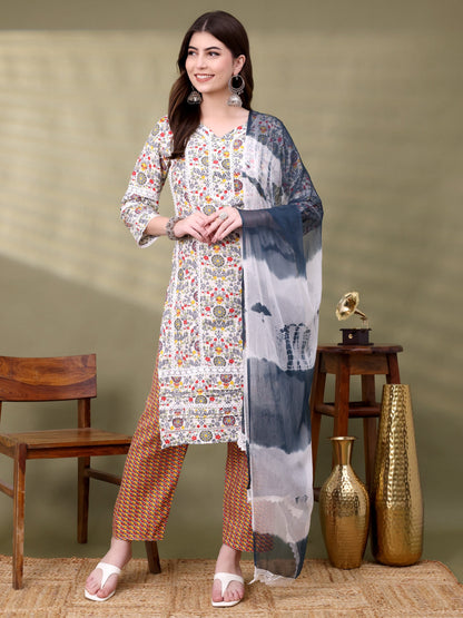 Multi Rayon Self Design Kurta Sets