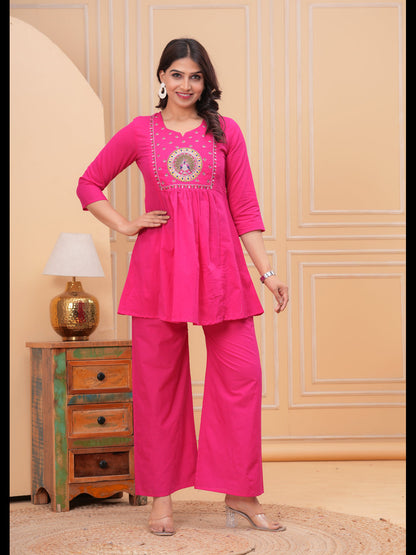 Pink Embellished Co-Ord Sets