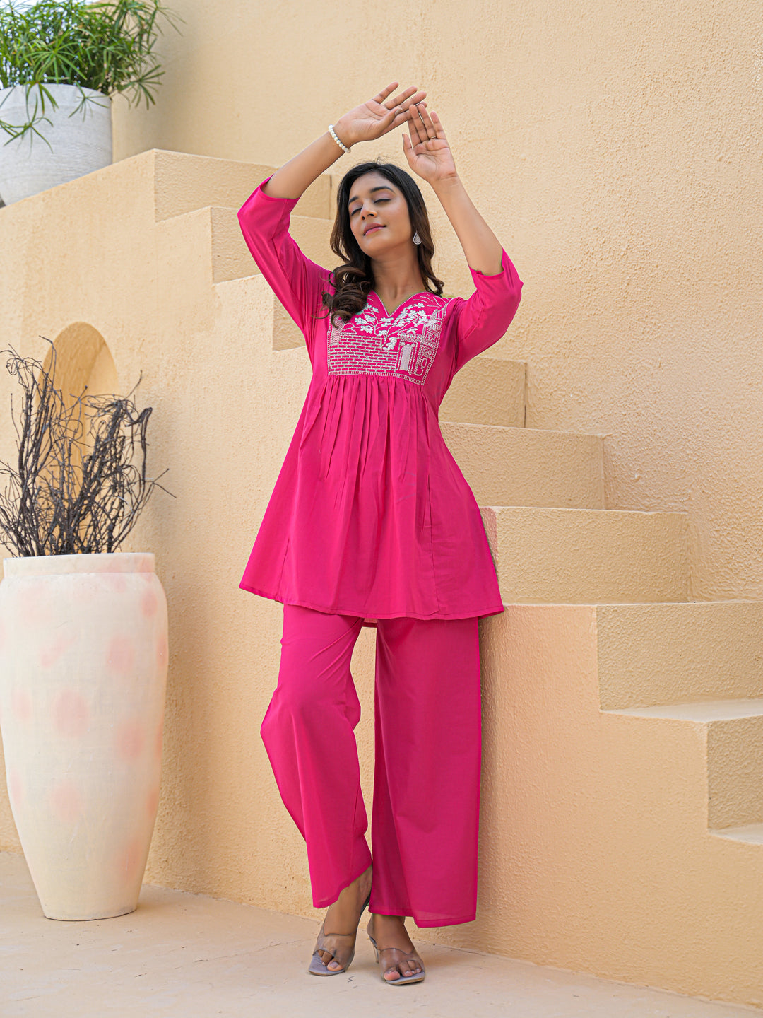 Pink Embellished Co-Ord Sets
