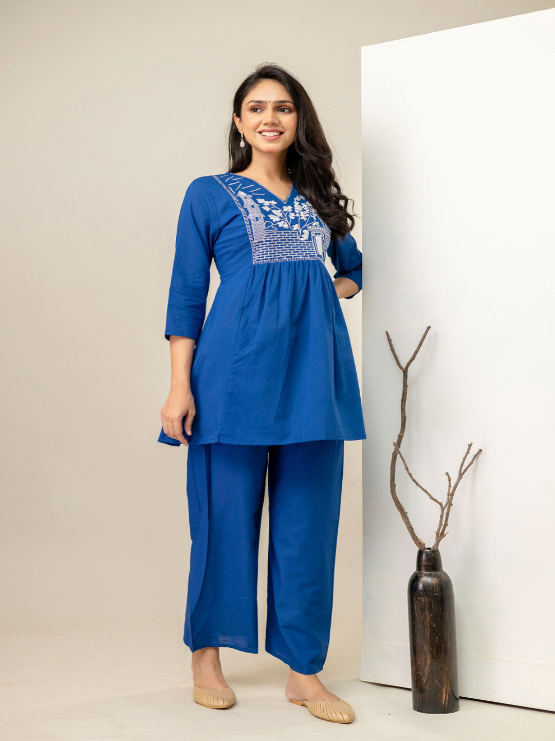 Blue Embellished Co-Ord Sets