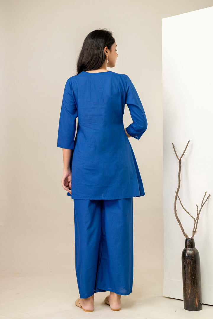 Blue Embellished Co-Ord Sets