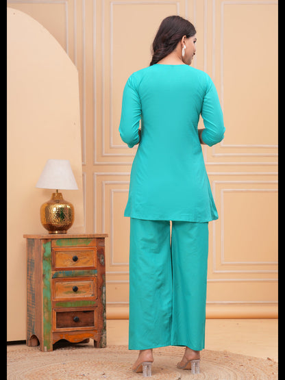 Sky Embellished Co-Ord Sets