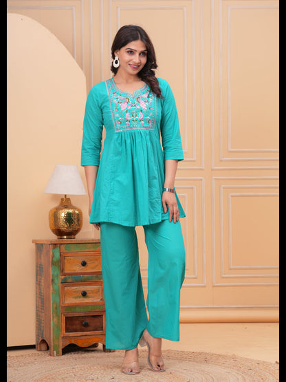 Sky Embellished Co-Ord Sets