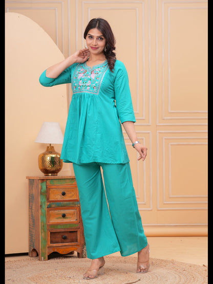 Sky Embellished Co-Ord Sets