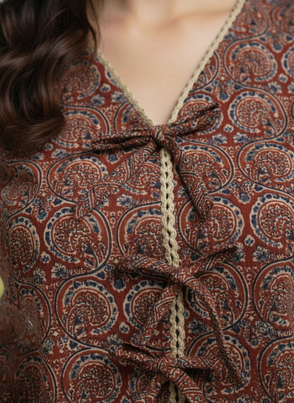 Bohemain Print Crop Top