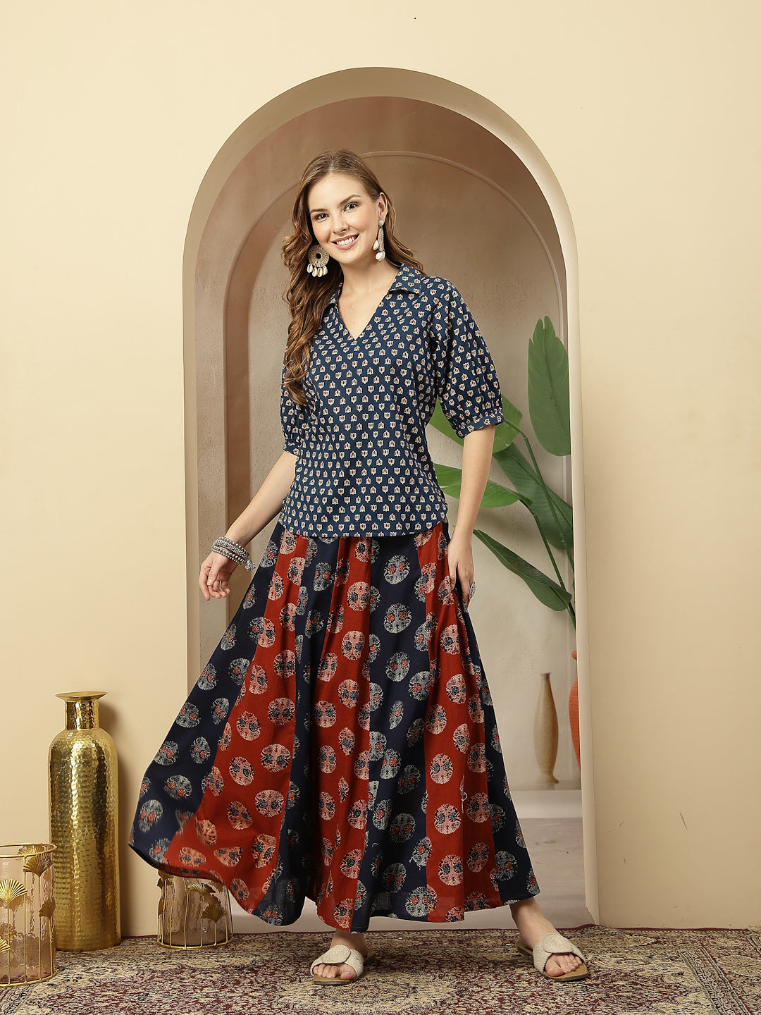 Ethnic Motif Cotton Co-Ord Set
