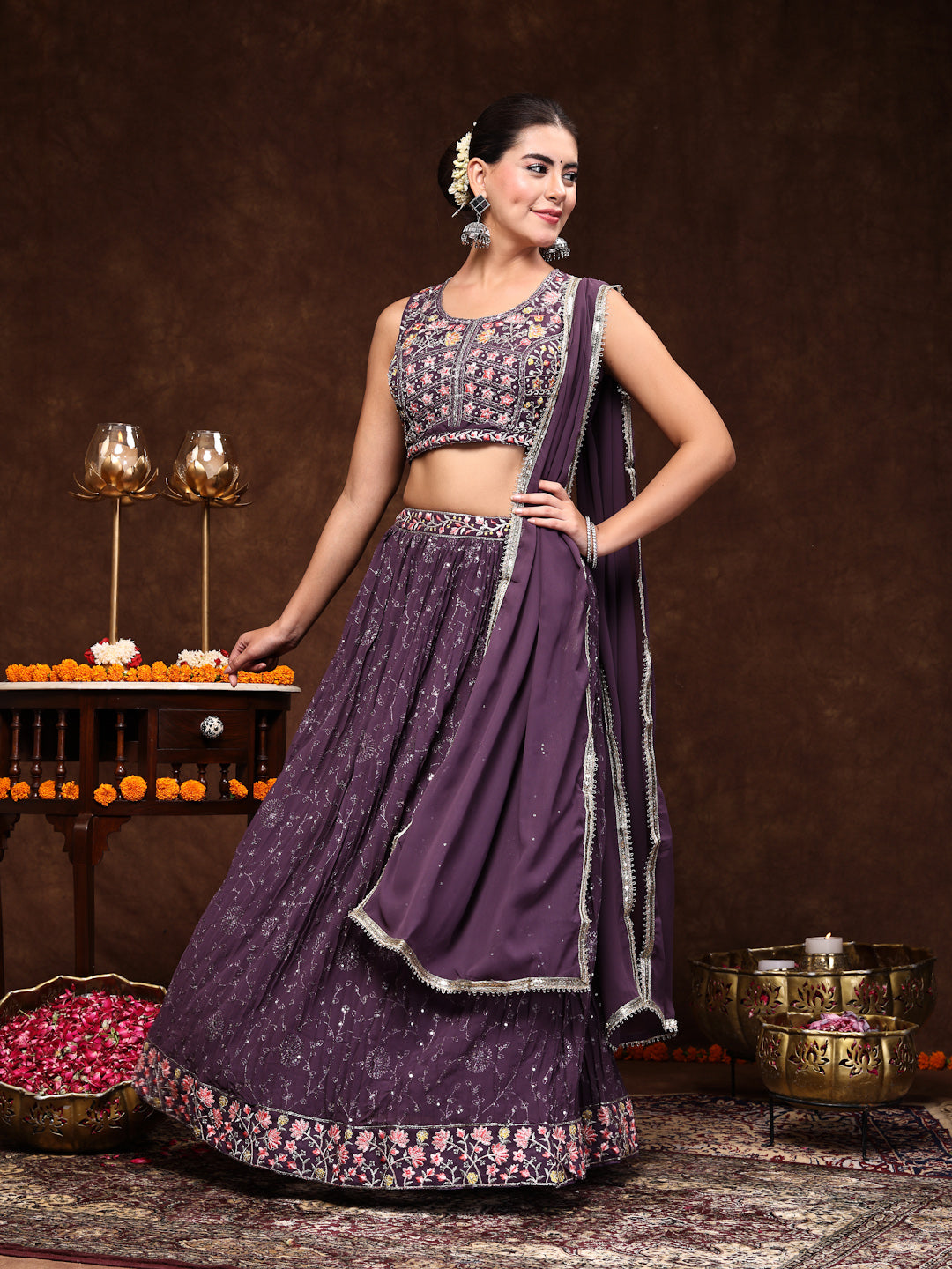 Stylum georgette embroidered lehenga – wholesale manufacturer &amp; exporter from India