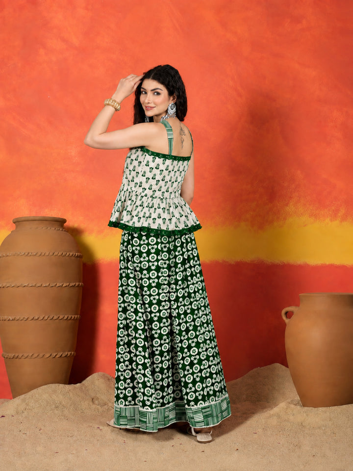 Floral Printed Cotton Co-Ord Set