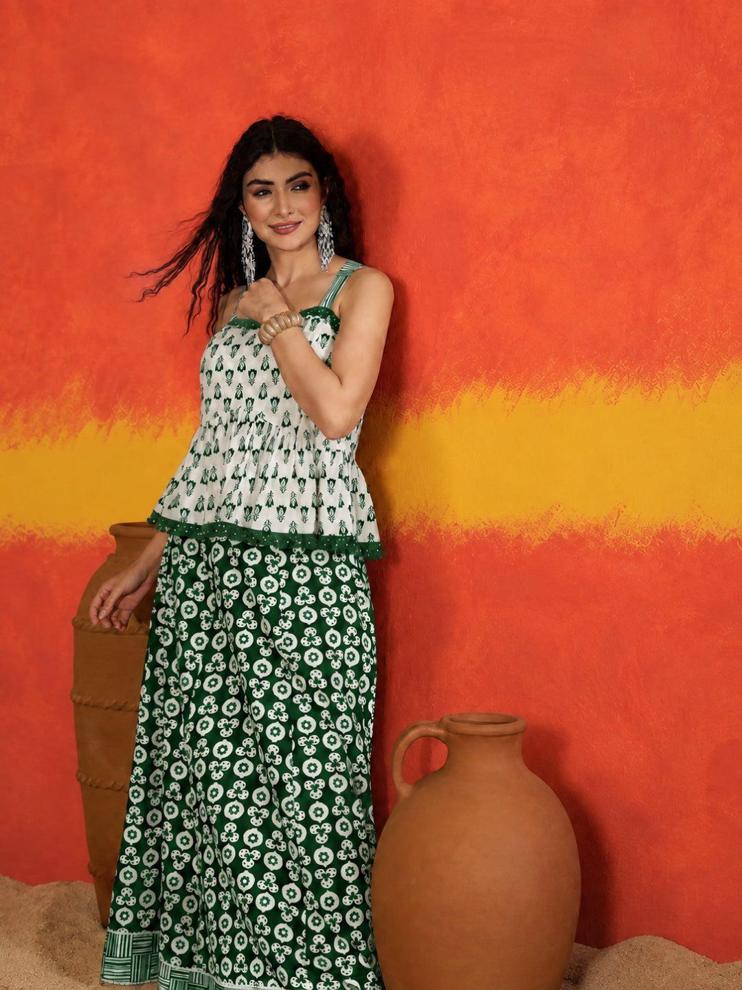 Floral Printed Cotton Co-Ord Set