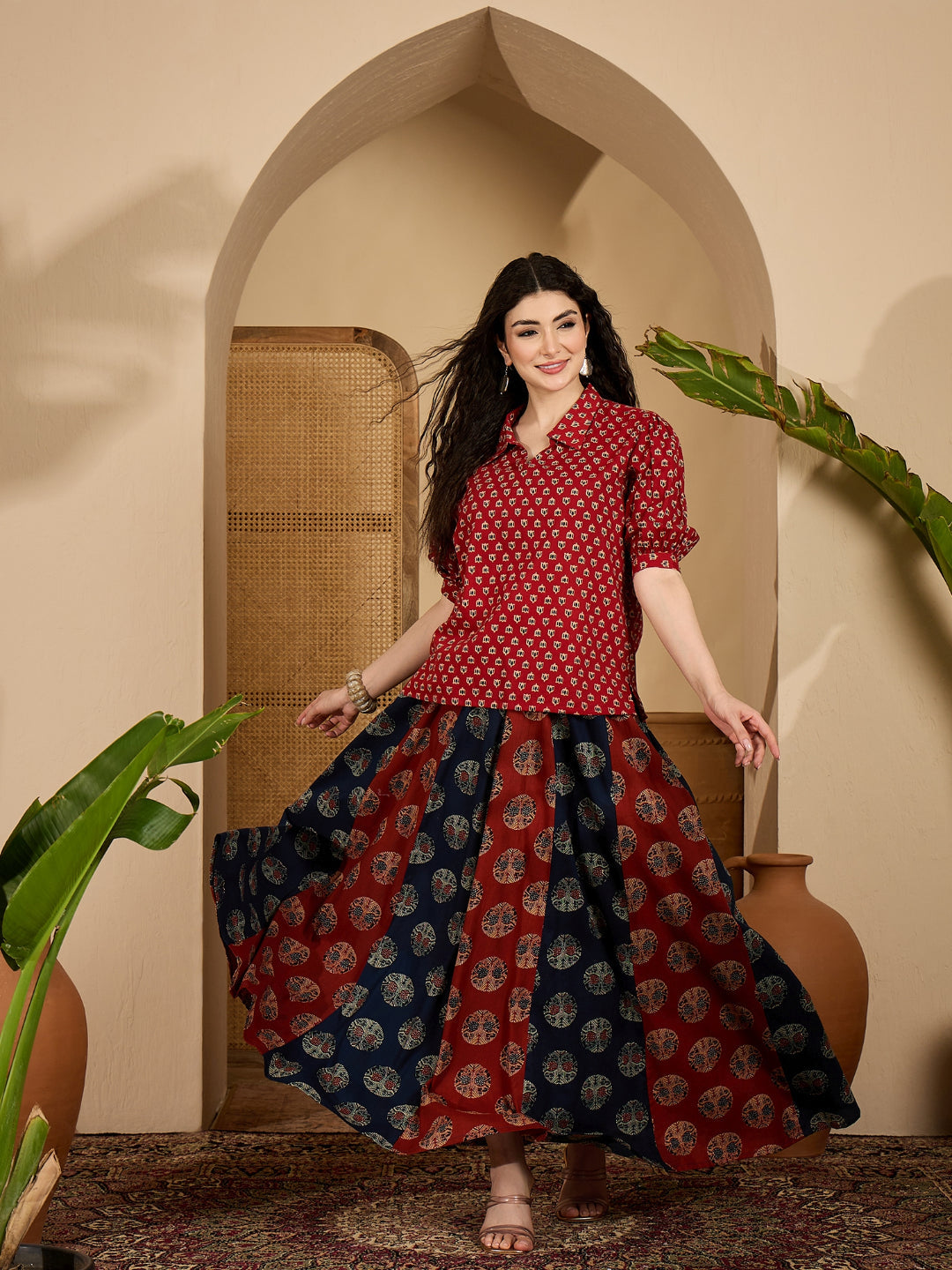 Ethnic Motif Cotton Co-Ord Set