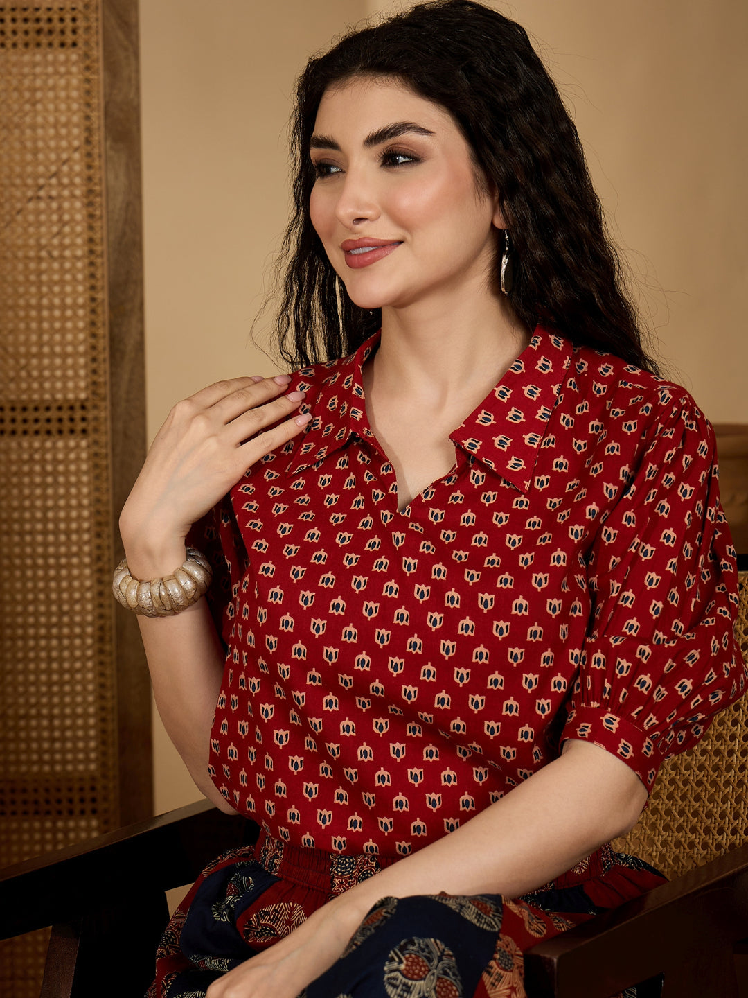 Ethnic Motif Cotton Co-Ord Set