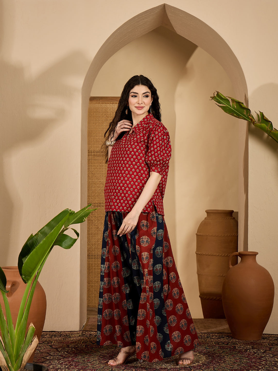 Ethnic Motif Cotton Co-Ord Set