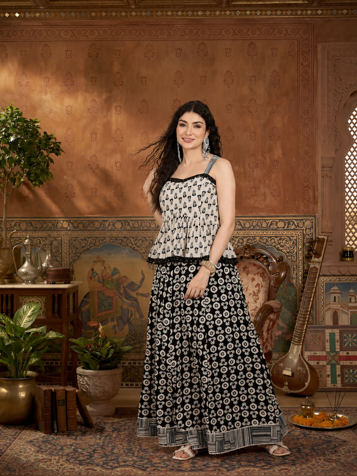 Floral Printed Cotton Co-Ord Set