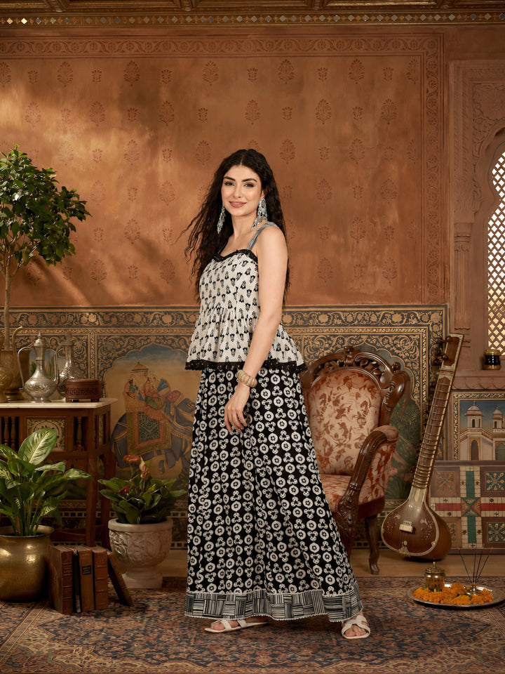Floral Printed Cotton Co-Ord Set