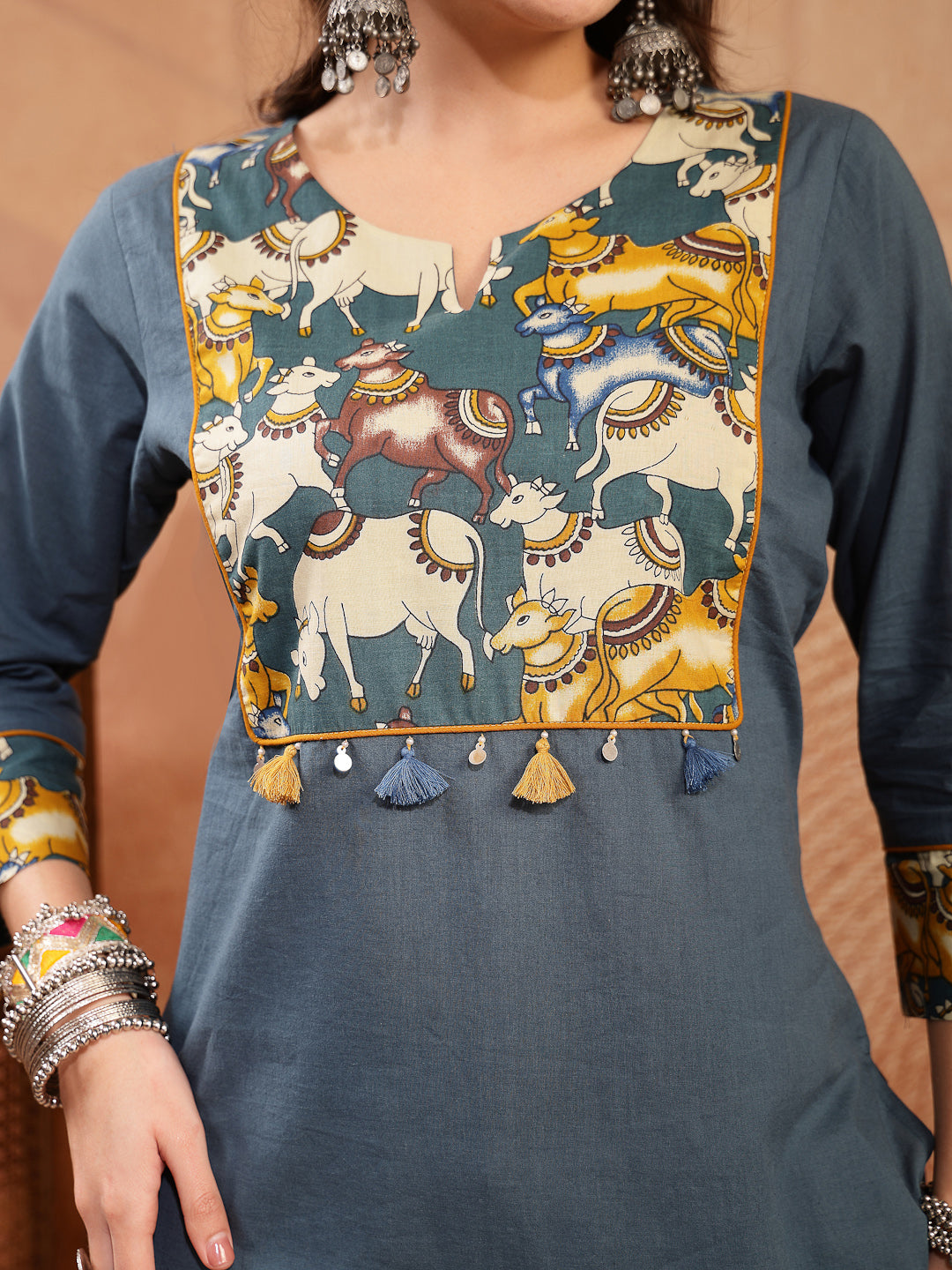 Solid Rayon Straight Kurta