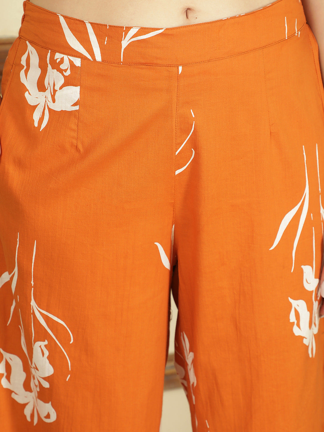 Printed Pure Cotton Straight Kurta Set