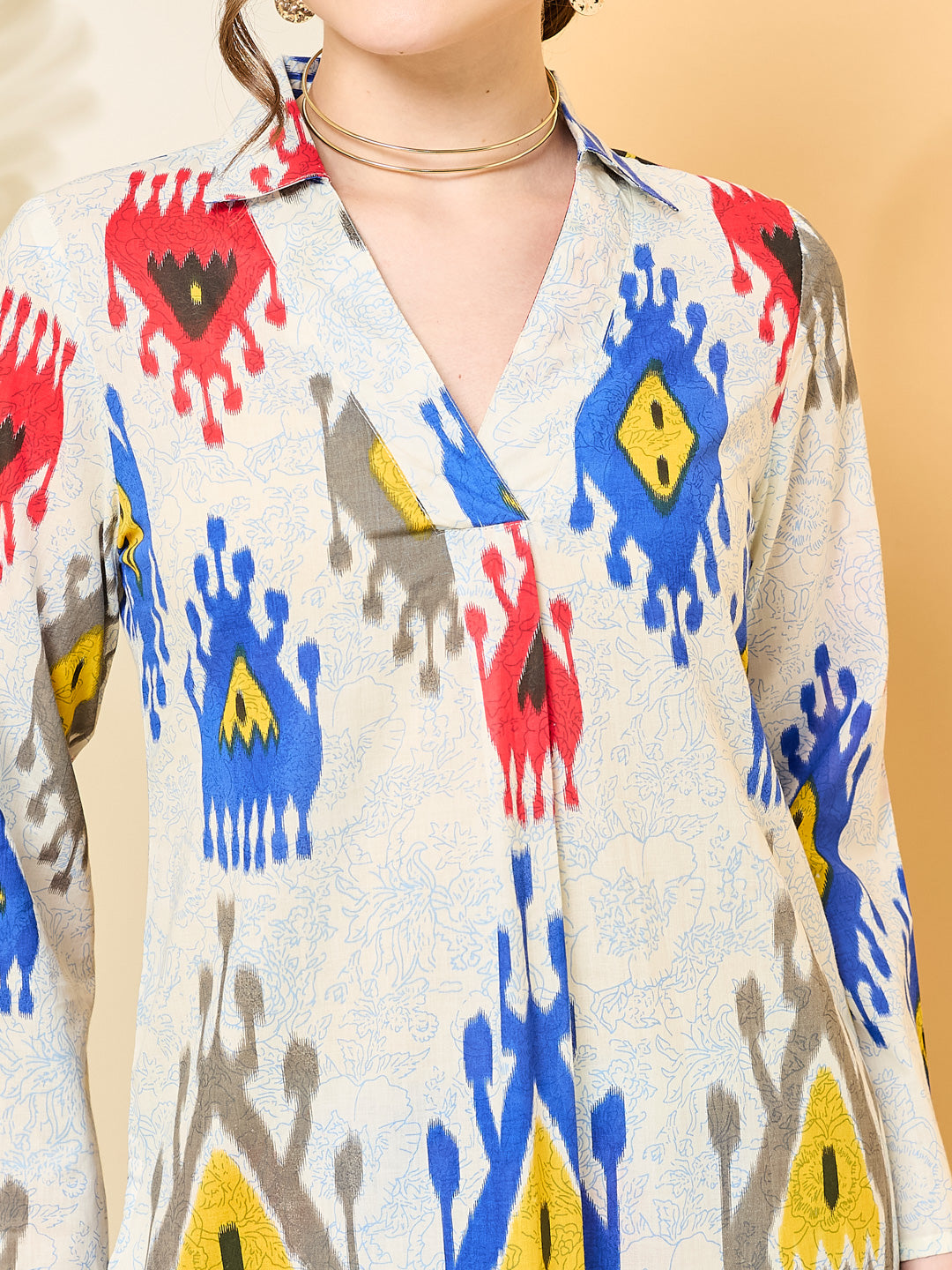 Printed Pure Cotton Straight Kurta Set