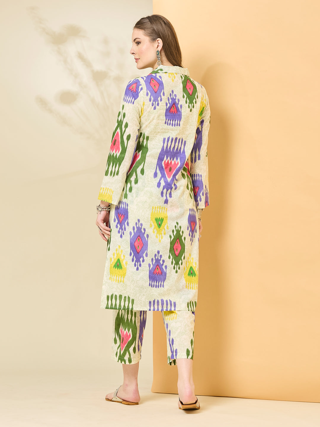Printed Pure Cotton Straight Kurta Set