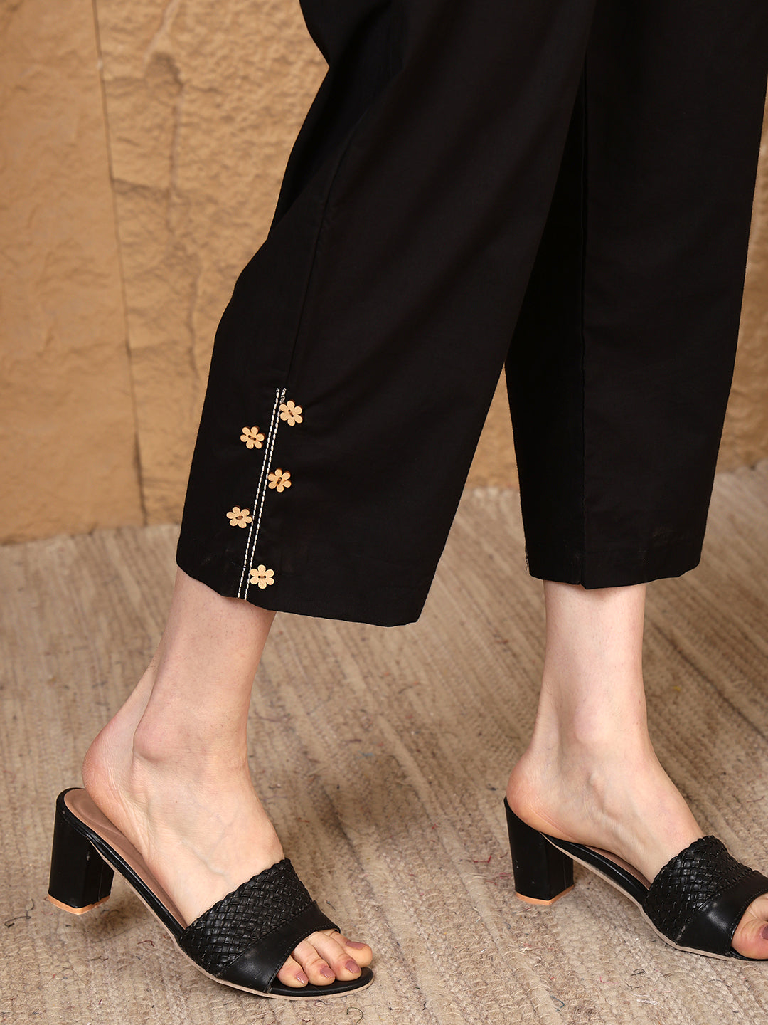 Dyed Pure Cotton Straight Kurta Set With Dupatta