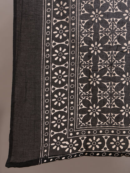Dyed Pure Cotton Straight Kurta Set With Dupatta