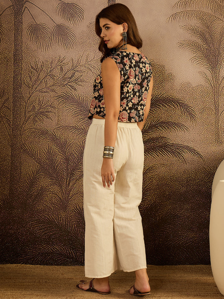 Floral Printed Cotton Vest Top
