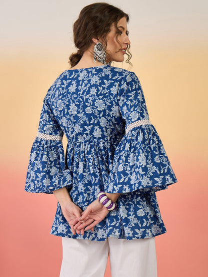Floral Printed Cotton Top
