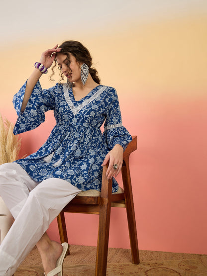 Floral Printed Cotton Top