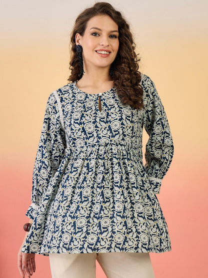 Stylum cotton printed top – wholesale manufacturer & exporter from India