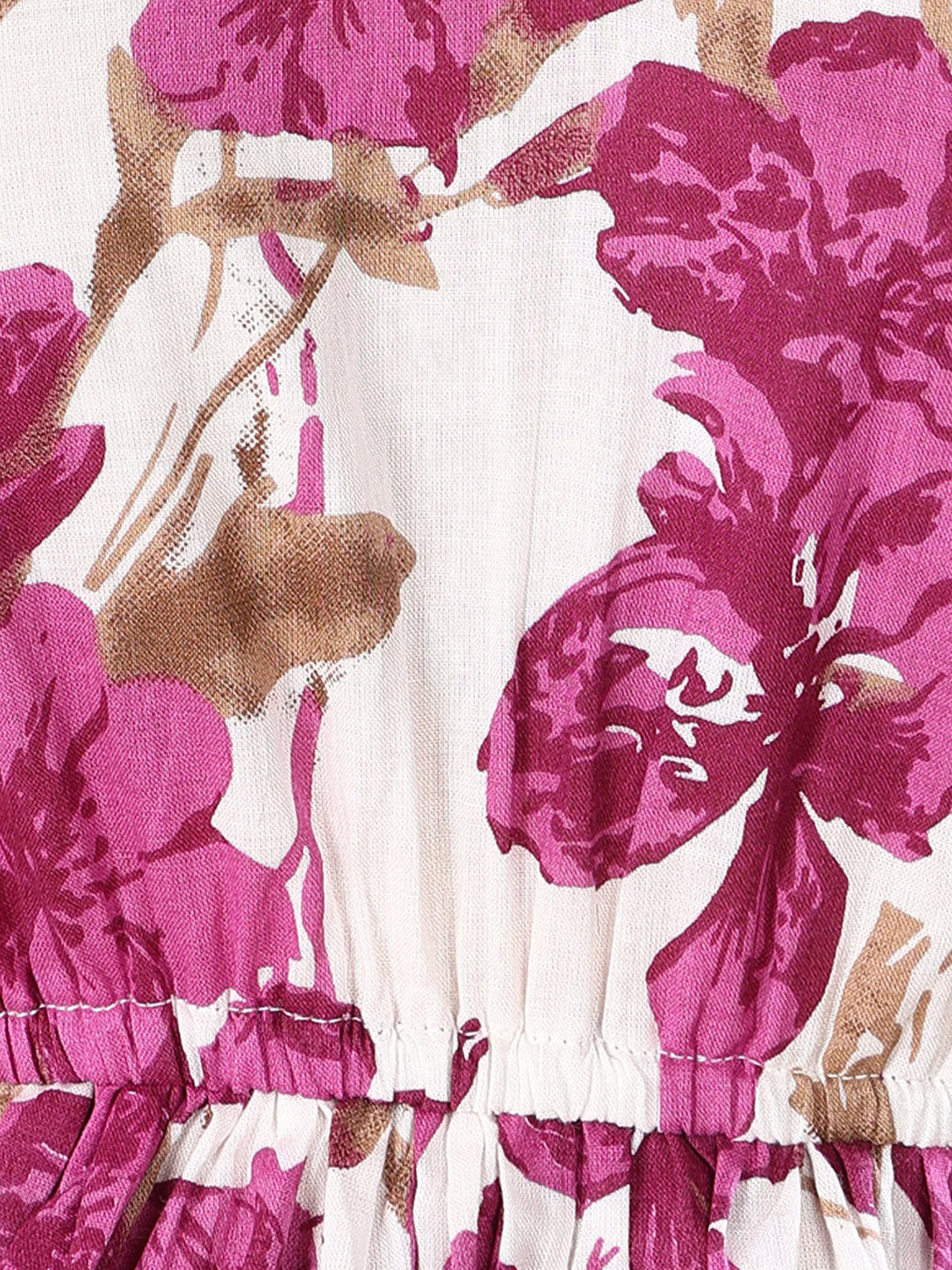 Printed Rayon Short Peplum Top