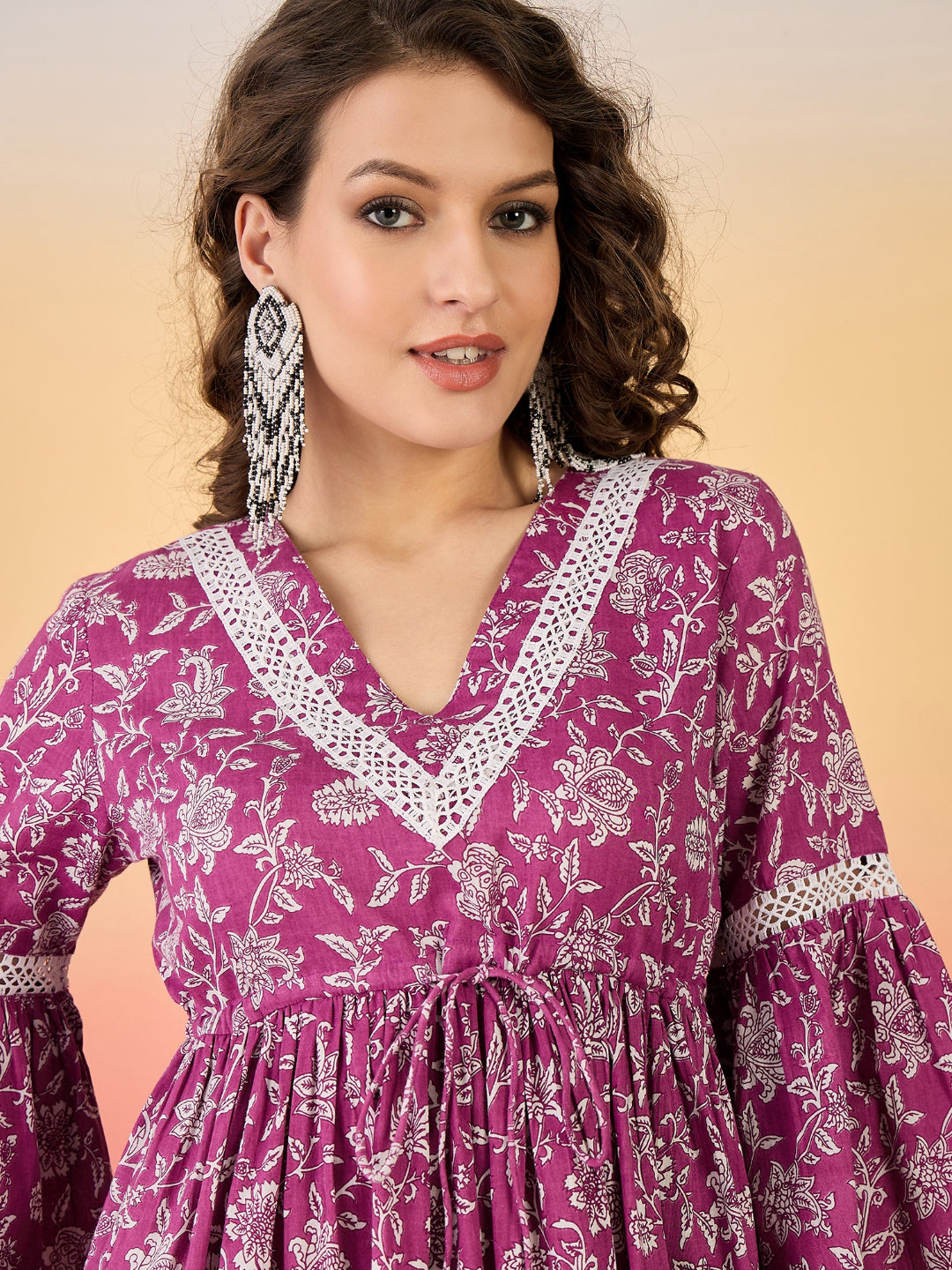 Floral Printed Cotton Top
