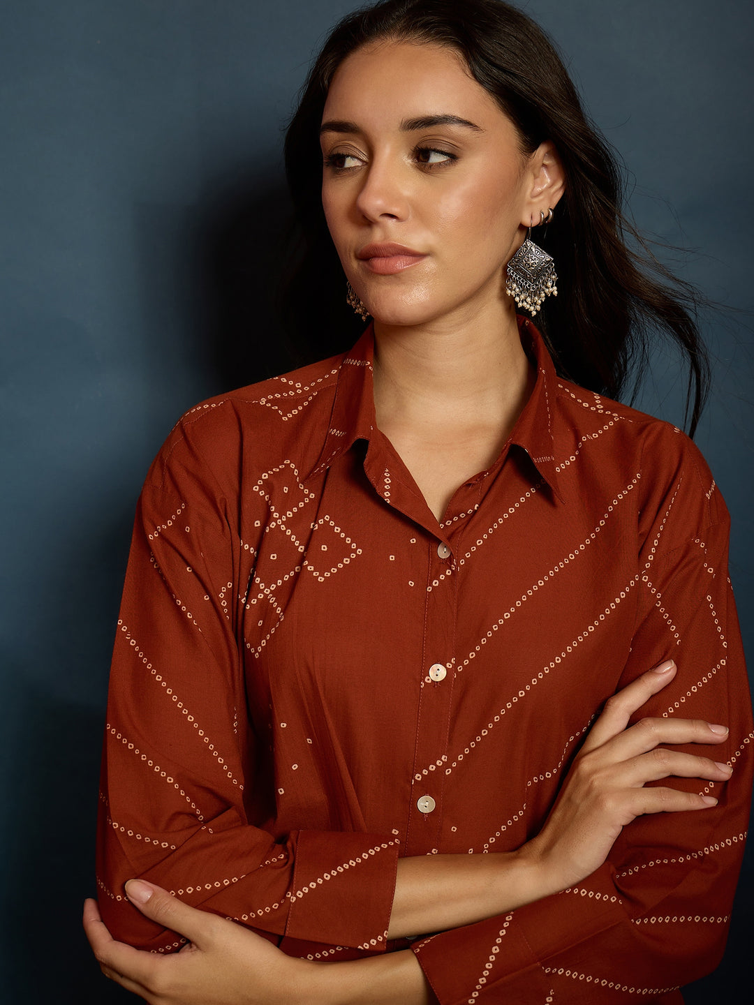 Bandhej Printed Cotton Shirt