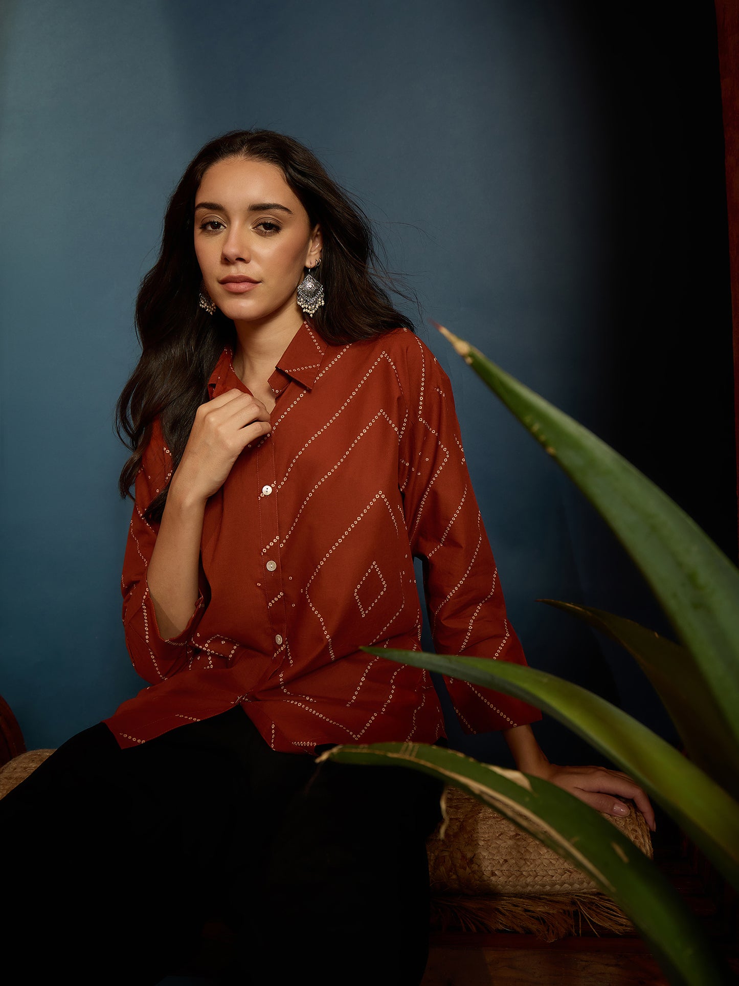 Bandhej Printed Cotton Shirt