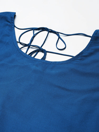 Gold Printed Rayon Flared Kurta Dupatta Set (Pre-Order)