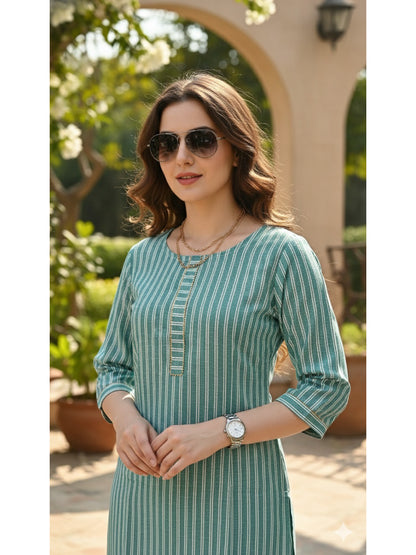 Cotton Kurti With One Pocket
