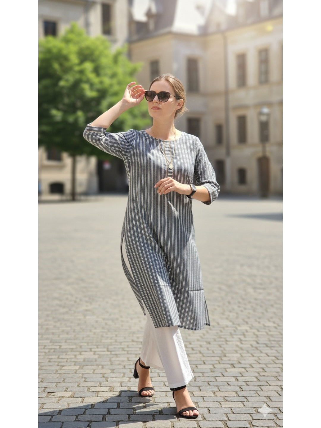 Cotton Kurti With One Pocket