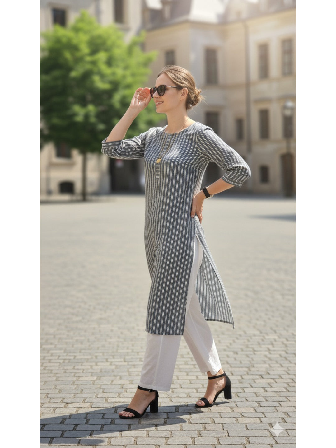 Cotton Kurti With One Pocket