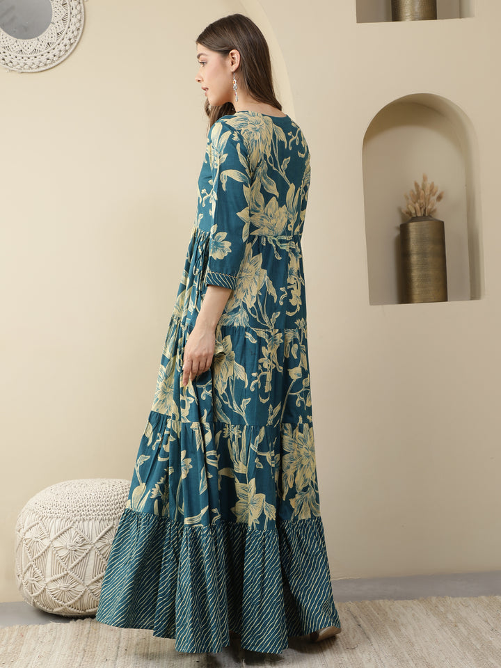 Floral Printed Anarkali Kurta