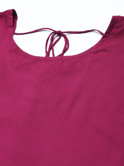 Gold Printed Rayon Flared Kurta Dupatta Set (Pre-Order)