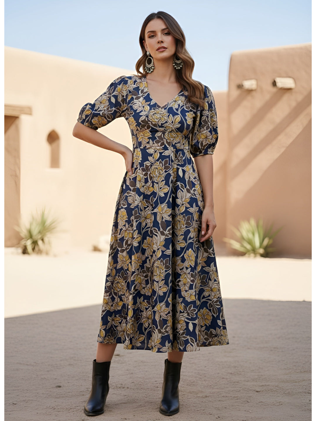 Floral Printed Dress for Women