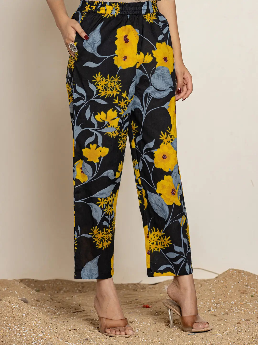 Black Cotton Co Ord Set